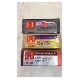 (60) Rnds. OF HORNADY 6.5 CREEDMORE (NEW)