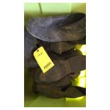 Large tote of Western and Regular Rubber Boots