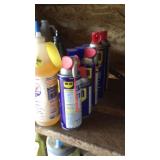 (5) WD-40 CANS, CARB CLEANER & OTHER LUBRICANTS