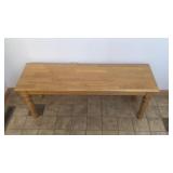 WOODEN BENCH (46in.Lx14in.Tx18in.T)