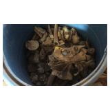 50 GAL DRUM W/ ELK ANTLER PEDICLES