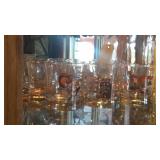 (6) WILDLIFE THEMED/PAINTED BOURBON GLASSES