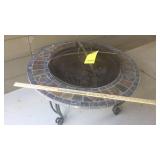 ROUND OUTDOOR FIRE-PIT W/LID (35in.DIA.)