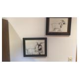 (2) FRAMED GOAT PICS