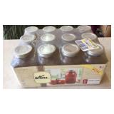3 Dozen NIB Kerr Quart Canning Jars