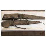 (2) LEATHER SCABBARDS