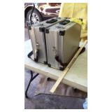 Two Aluminum Briefcase w/ lock and keys