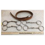 (4) SAFFLE BITS & CINCH