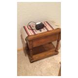 Nightstand w/Alarm Clock & more