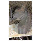 CAST IRON HORSE HEAD HITCHING POST TOPPER