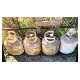 4 EMPTY PROPANE TANKS