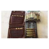 (51)+/- Rnds. OF .338 WIN MAGS W/LEATHER POUCH