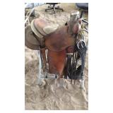 LANGERUD CUSTOM TOOLED 15" SADDLE MARKED # 436