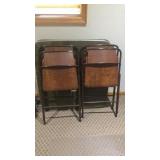 (2) CARD TABLES & FOUR CHAIRS (ATG)