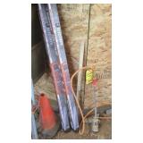 (2) LED SHOP LIGHTS, WEED BURNER & CONES