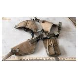 (2) SOFT PISTOL HOLSTERS & SHOULDER HOLSTER