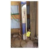 (2) ELECTRIC LAMPS & DISPLAY EASEL