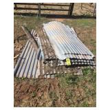 (15)+/- 8ft. GALVANIZED TIN (USED)