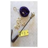 Elk Teeth plus Elk Bone Back Scratcher