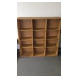 WOOD CUBBY/SHELF MEASURES 48" W X 12"D X 48"T WOOD CUBBY/SHELF MEASURES 48" W X 12"D X 48"T