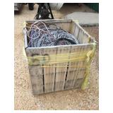 CRATE FULL OF ASSORTED COPPER WIRE CRATE FULL OF ASSORTED COPPER WIRE