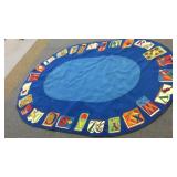 OVAL RUG MEASURES 110" X 80" OVAL RUG MEASURES 110" X 80"