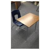(4) SCHOOL DESKS (4) SCHOOL DESKS