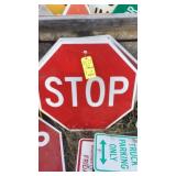 (2) PILES OF STOP AND YIELD SIGNS (2) PILES OF STOP AND YIELD SIGNS