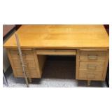 WOOD DESK MEASURES 54"W X 30"D X 30"T WOOD DESK MEASURES 54"W X 30"D X 30"T