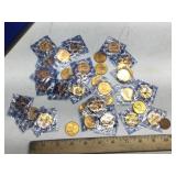 (38) HUSKY GASOLINE COMMEMORATIVE TOKENS (38) HUSKY GASOLINE COMMEMORATIVE TOKENS