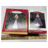 (2) HOLIDAY BARBIE ORNAMENTS (2) HOLIDAY BARBIE ORNAMENTS