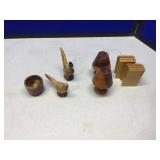 SD HAND CARVED WOODEN SD S&P SHAKERS & PHEASANTS SD HAND CARVED WOODEN SD S&P SHAKERS & PHEASANTS