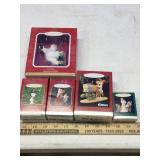 (5) CHRISTMAS KEEPSAKE ORNAMENTS (ATG) (5) CHRISTMAS KEEPSAKE ORNAMENTS (ATG)