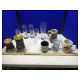 ASSORTED BEER MUGS, GLASSES & CANDLES ASSORTED BEER MUGS, GLASSES & CANDLES