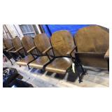 ANTIQUE THEATRE/AUDITORIUM WOODEN SEATS ANTIQUE THEATRE/AUDITORIUM WOODEN SEATS