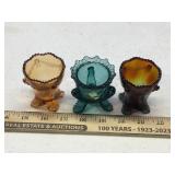 (3) SOFT BOILED EGG CUPS (3) SOFT BOILED EGG CUPS