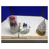 (2) AVON LIGHTED SNOWMAN & CHRISTMAS TREE (2) AVON LIGHTED SNOWMAN & CHRISTMAS TREE
