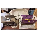 3- DOLL CRADLE, BABY TUB, STROLLER