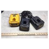 (3) 18V DEWALT BATTERY CHARGERS (3) 18V DEWALT BATTERY CHARGERS