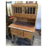 OAK HOOSIER TYPE CABINET OAK HOOSIER TYPE CABINET