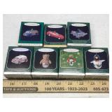 (7) CHRISTMAS KEEPSAKE ORNAMENTS (ATG) (7) CHRISTMAS KEEPSAKE ORNAMENTS (ATG)
