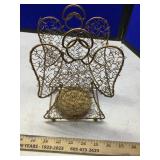 ORNAMENTS, BOWS & ANGEL CANDLE HOLDER ORNAMENTS, BOWS & ANGEL CANDLE HOLDER