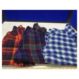 LADIES FLIP FLOPS & FLANNEL SHIRTS (SZ. MED.) LADIES FLIP FLOPS & FLANNEL SHIRTS (SZ. MED.)