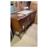 ORNATE WOOD BUFFET 36"T X 60" W X 20" D