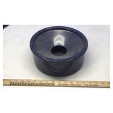 BLUE ENAMALWARE SPITOON BLUE ENAMALWARE SPITOON