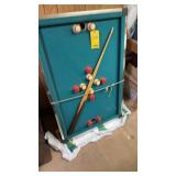 BUMPER POOL TABLE 34"W X 50" LONG