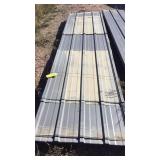 (19) 12ft. SHEETS OF USED TIN (GRAY) (19) 12ft. SHEETS OF USED TIN (GRAY)