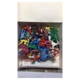 TOY PHONES, ANIMAL, COWBOY & INDIAN PLASTIC TOYS