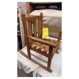 KIDS WOOD ROCKING CHAIR