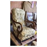 RETRO UPHOLSTERED ROCKING CHAIR RETRO UPHOLSTERED ROCKING CHAIR